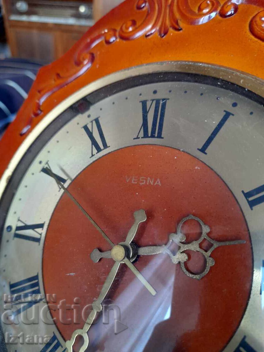 Auction Old Vesna wall clock Auction Old Vesna wall clock