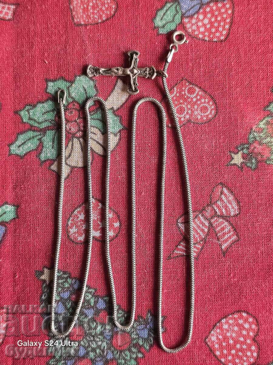 Silver chain with pendant. 55cm. I'm listing over 100 Auctions with price 29.00 BGN | € 14.83 Silver chain with pendant. 55cm. I'm listing over 100 Auctions with price 29.00 BGN | € 14.83