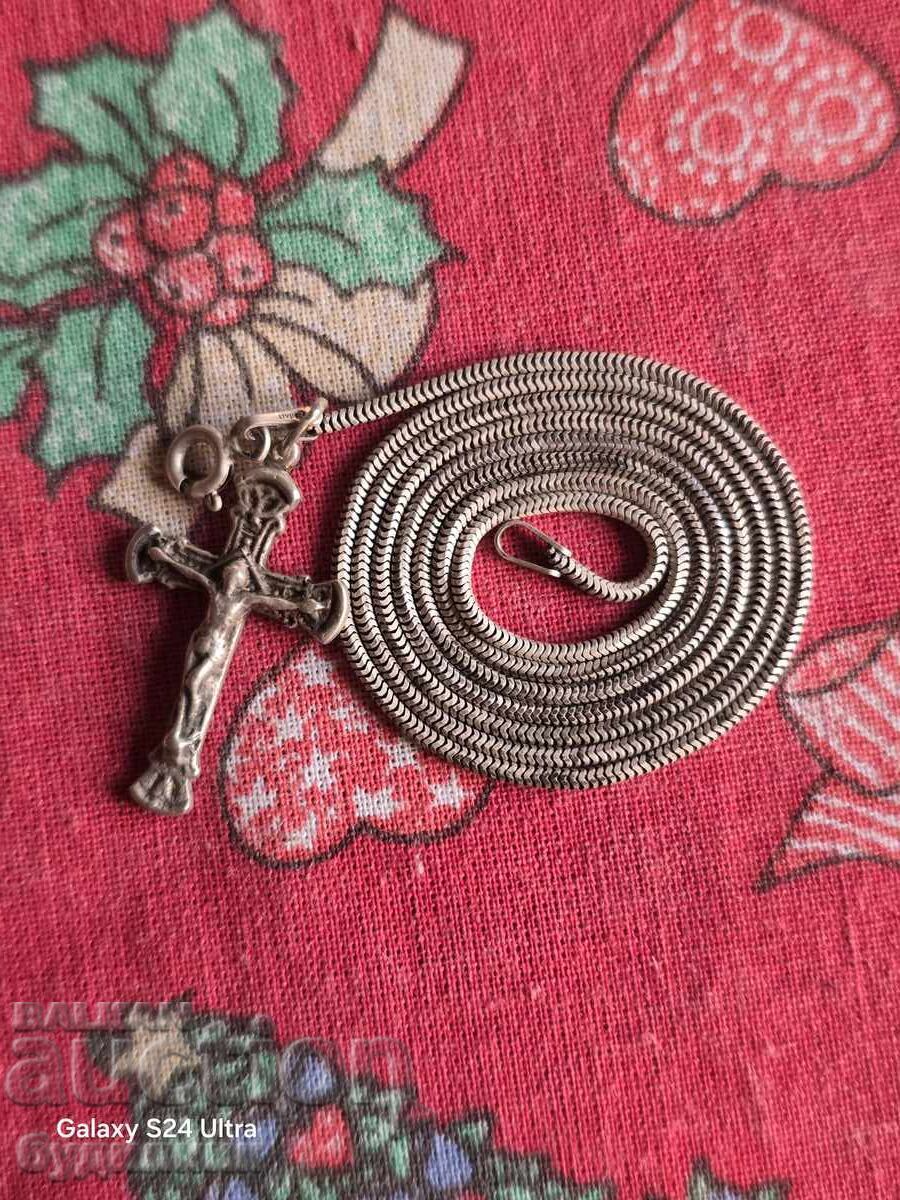 Silver chain with pendant. 55cm. I'm listing over 100 Auctions Silver chain with pendant. 55cm. I'm listing over 100 Auctions