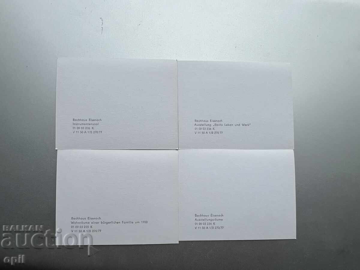 Livrarea Set Vechi Mic de Cărți Poștale - Germania - Casa lui Bach Livrarea Set Vechi Mic de Cărți Poștale - Germania - Casa lui Bach