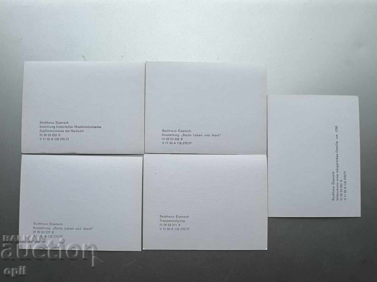 Set Vechi Mic de Cărți Poștale - Germania - Casa lui Bach - 6 Set Vechi Mic de Cărți Poștale - Germania - Casa lui Bach - 6