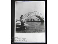 Fotografie veche artă fotografie plajă mamă cu copil