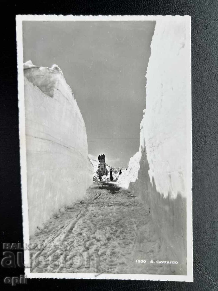 Old Postcard - Switzerland - Gotthard Pass