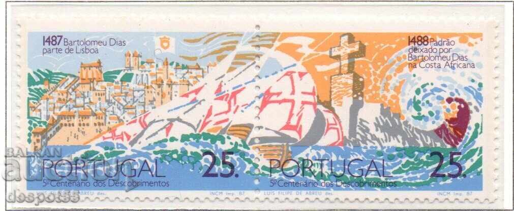 1987. Portugalia. 500 de ani de la călătoria lui Bartolomeu
