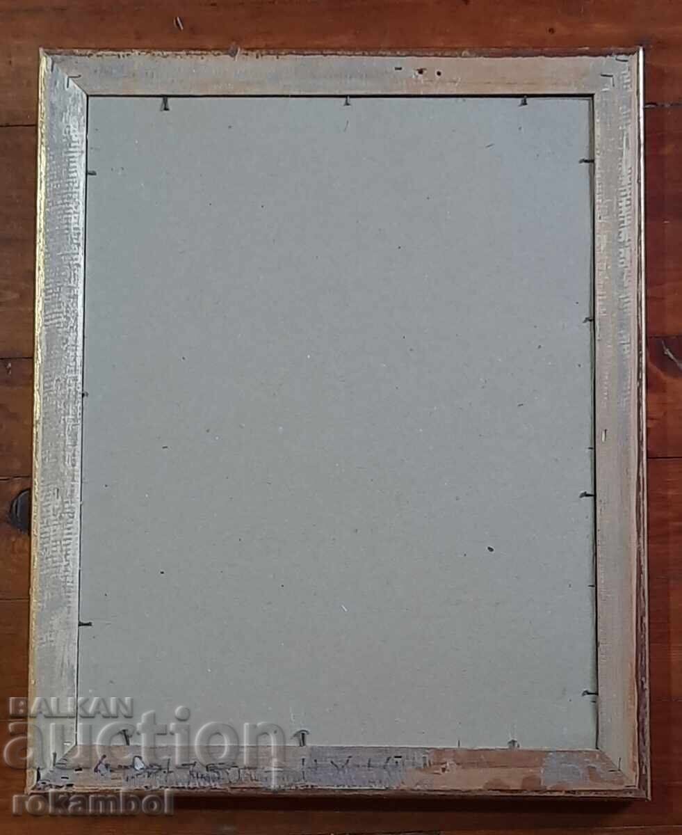 Tablou vechi guașă de pictor Asen Popov - 6 Tablou vechi guașă de pictor Asen Popov - 6