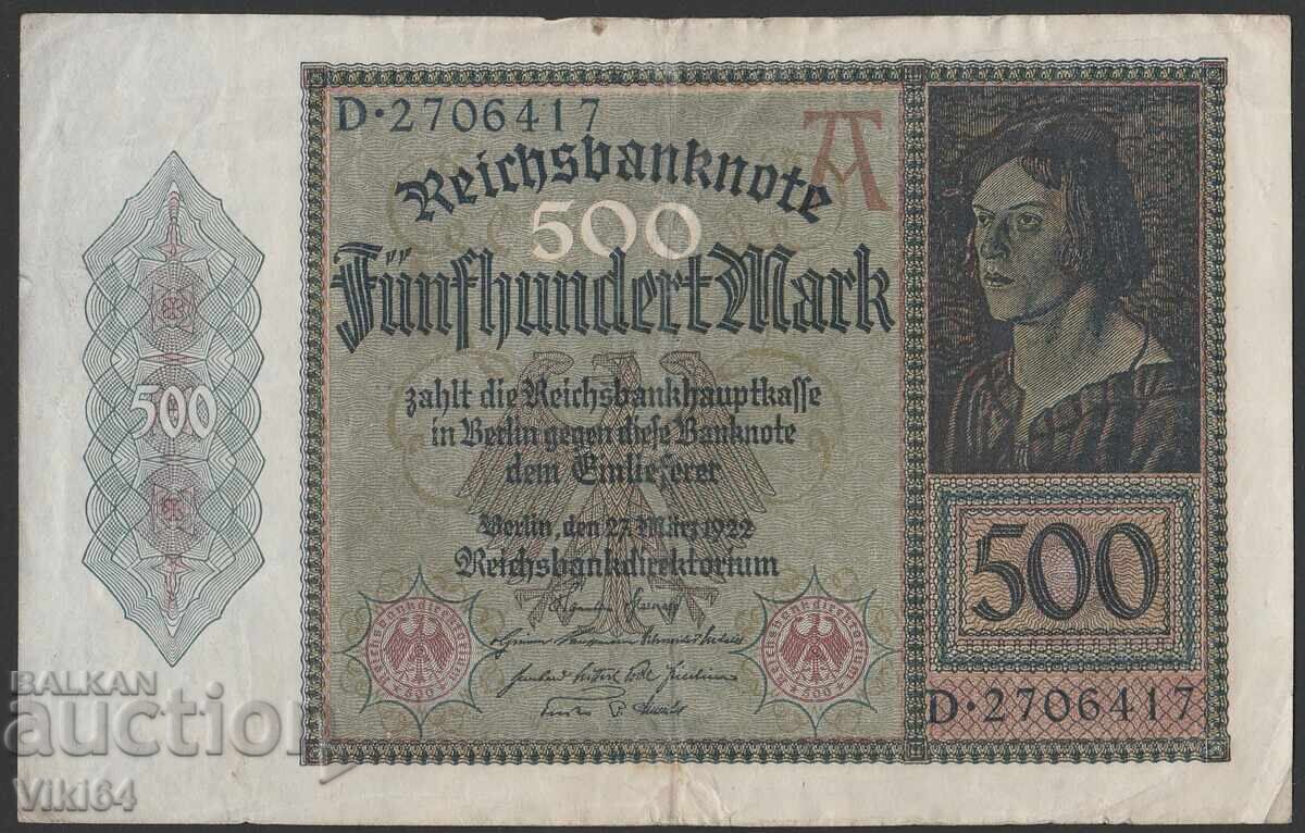 Germany 500 Mark 1922