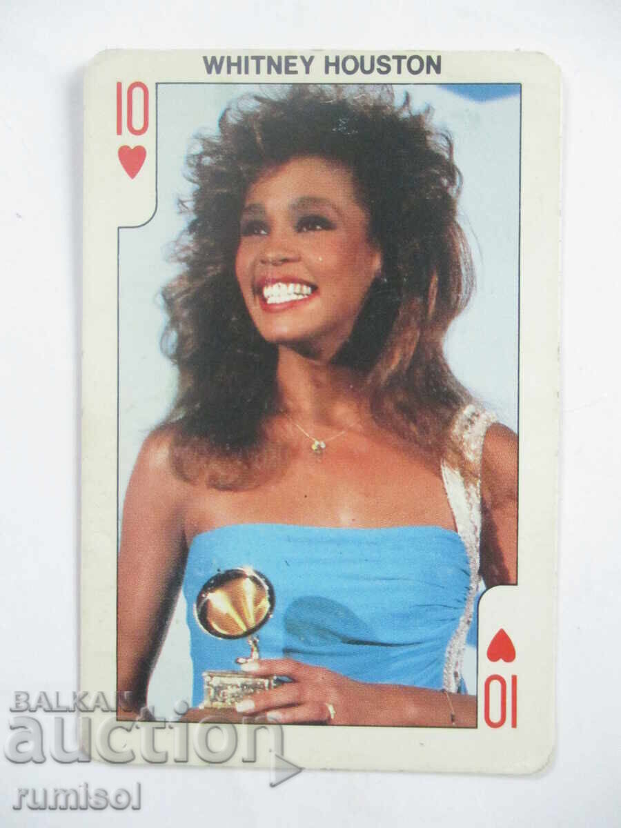 "Rock'n Bubble" Card with Whitney Houston "Rock'n Bubble" Card with Whitney Houston