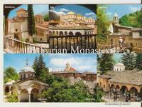 Κάρτα Βουλγαρίας Βουλγαρικά μοναστήρια*