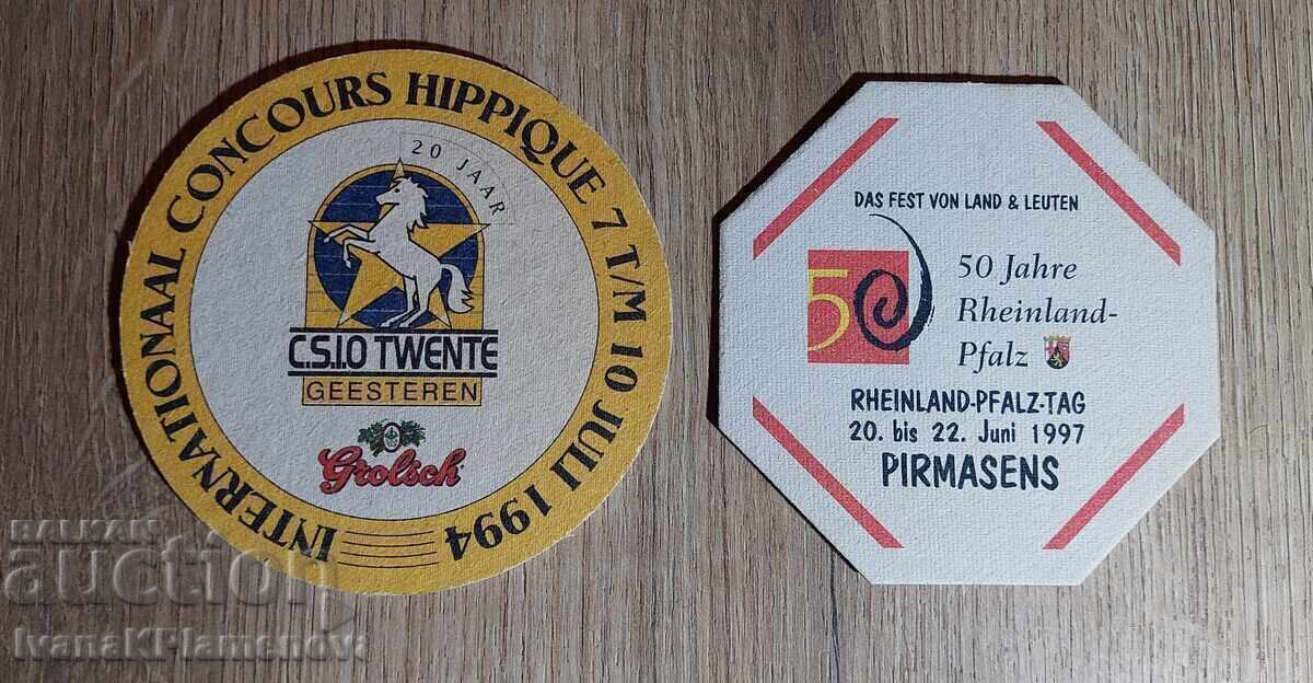 Suporturi de pahare noi, două bucăți, pentru colecționari - 5