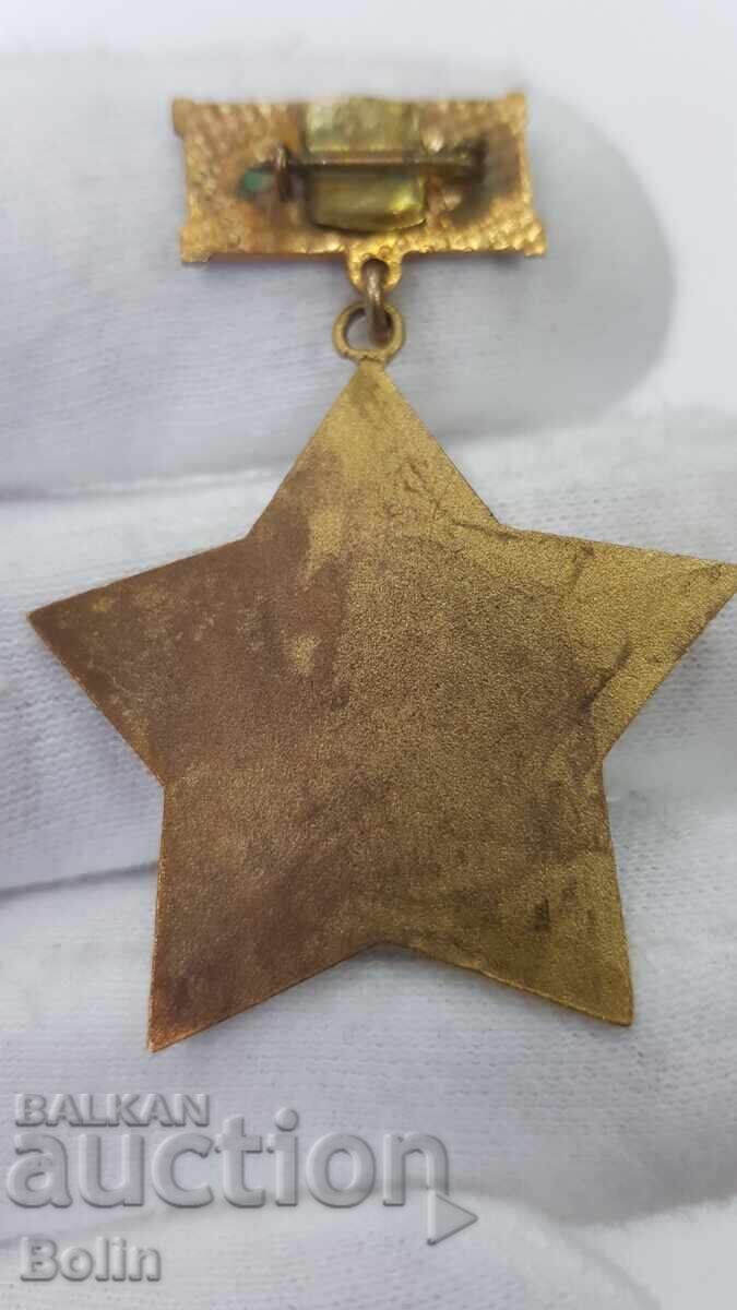 Livrarea Foarte rară insignă comunistă, ecuson Miner Merituos 1960-1970