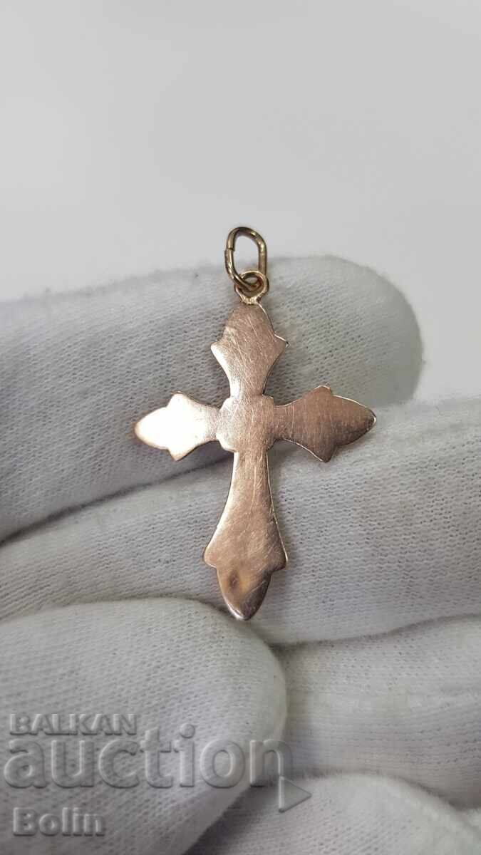 Very rare gold cross with enamel Victorian Era 19th century with price € 360.00 | 704.10 BGN