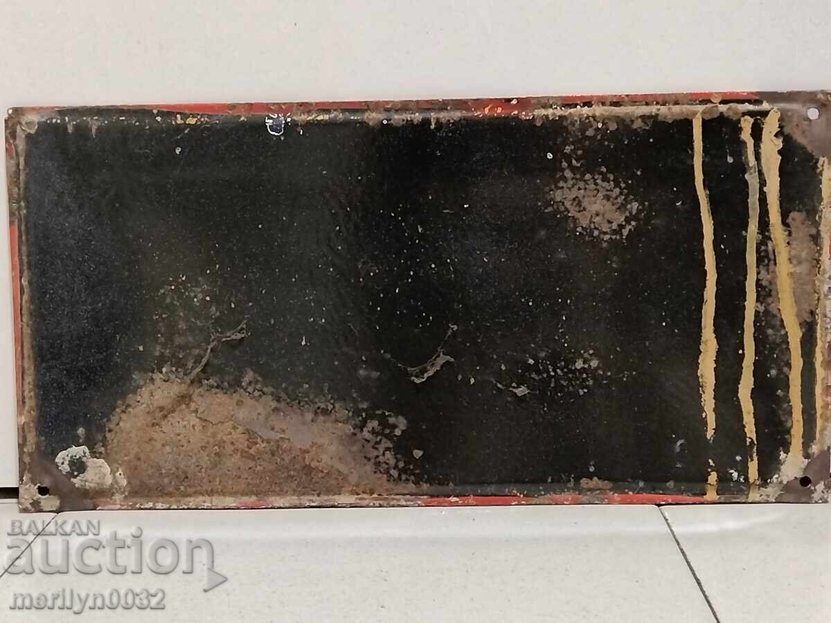 Auction  Enamelled sign, NRB sign