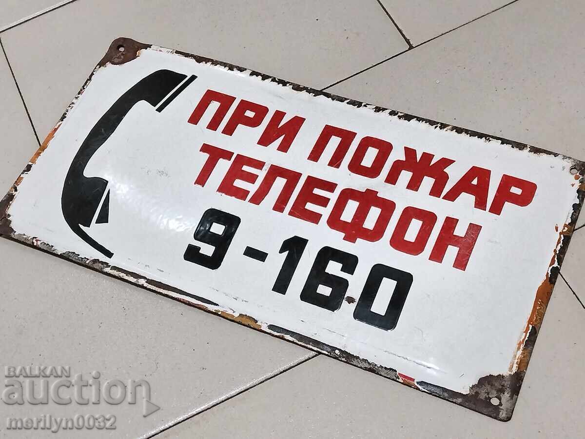 Delivery of Enamelled sign, NRB sign