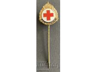 6008 Kingdom of Bulgaria badge Red Cross I Serve enamel