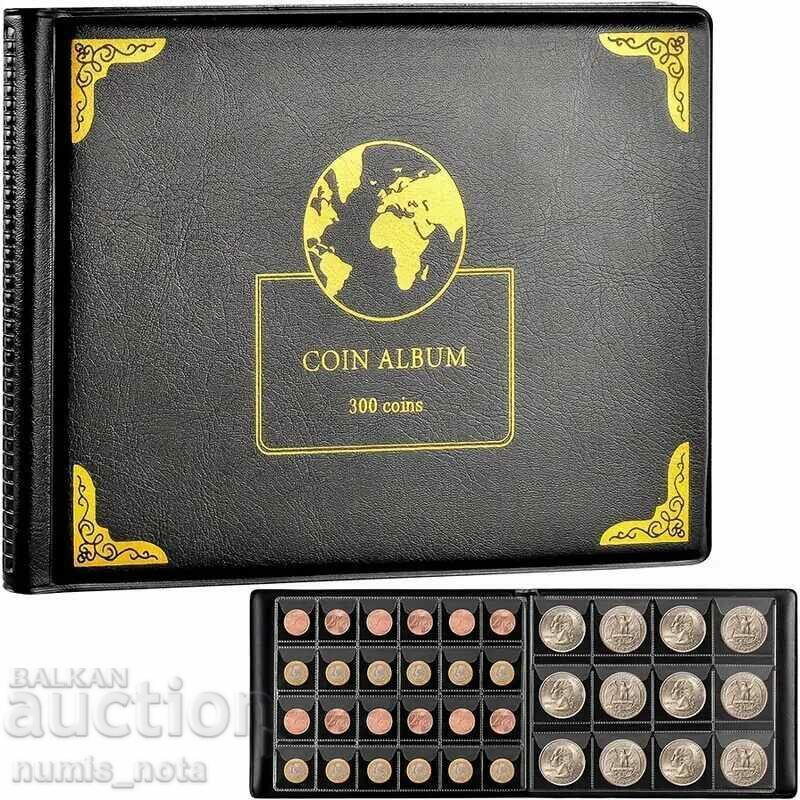 Album for 300 coins with 15 sheets /c