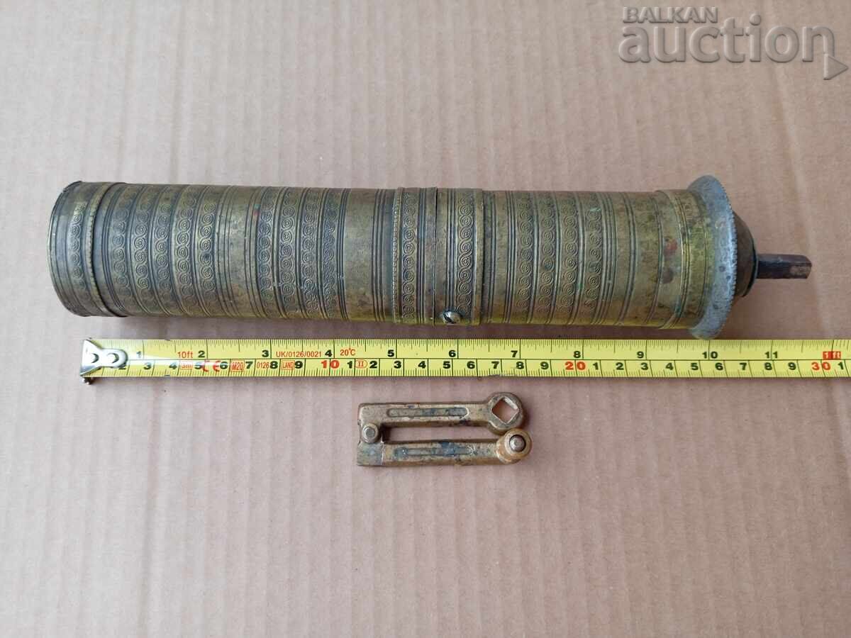 Old Revival coffee grinder with a tughra (Ottoman emblem) 18th century GRINDER - 6