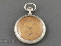 Ceas de buzunar argint, scenă de vânătoare