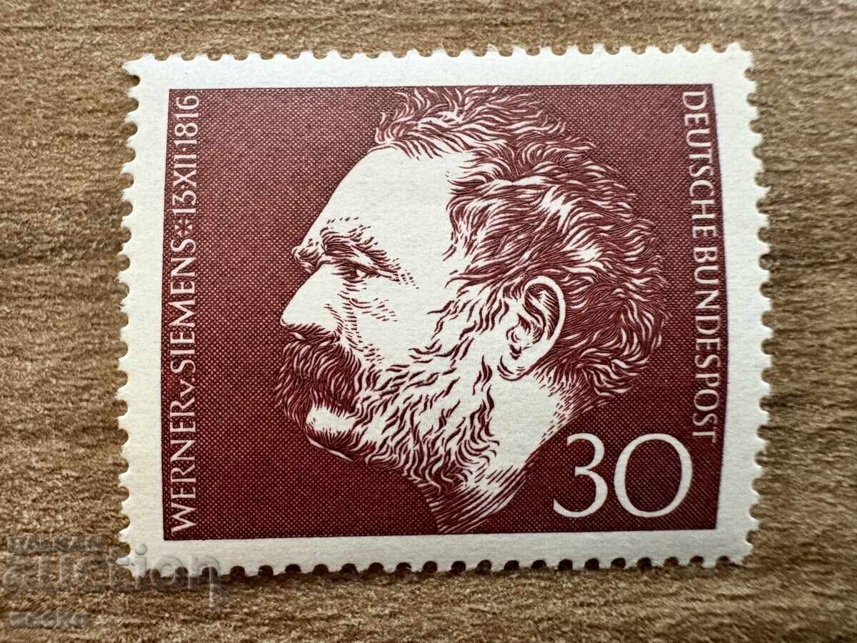 FRG/GDR - Werner von Siemens (1966) MNH