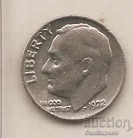 1 δίμε ΗΠΑ 1972* με τιμή 0.90 BGN | € 0.46