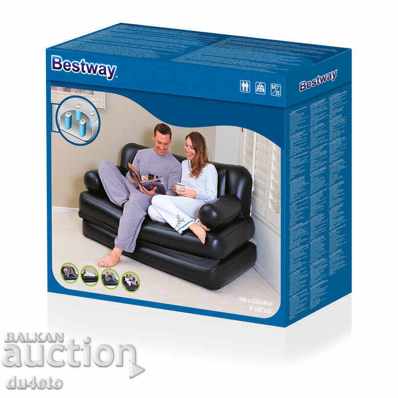 Double inflatable extendable mattress - sofa 5 in 1 BESTWA - 6