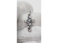 Frumosă cruce de argint, cruciuliță cu lanț 925 pr. Europa
