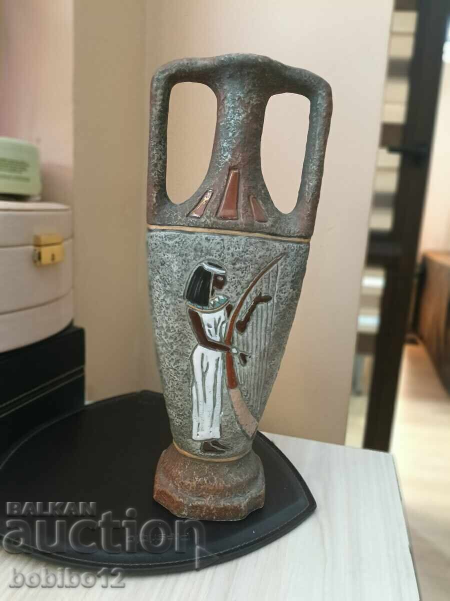 Ιταλική κεραμική βάζο Αίγυπτος Bresciani ARCO Gardasee - 5