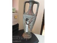 Vază ceramică italiană Egipt Bresciani ARCO Gardasee