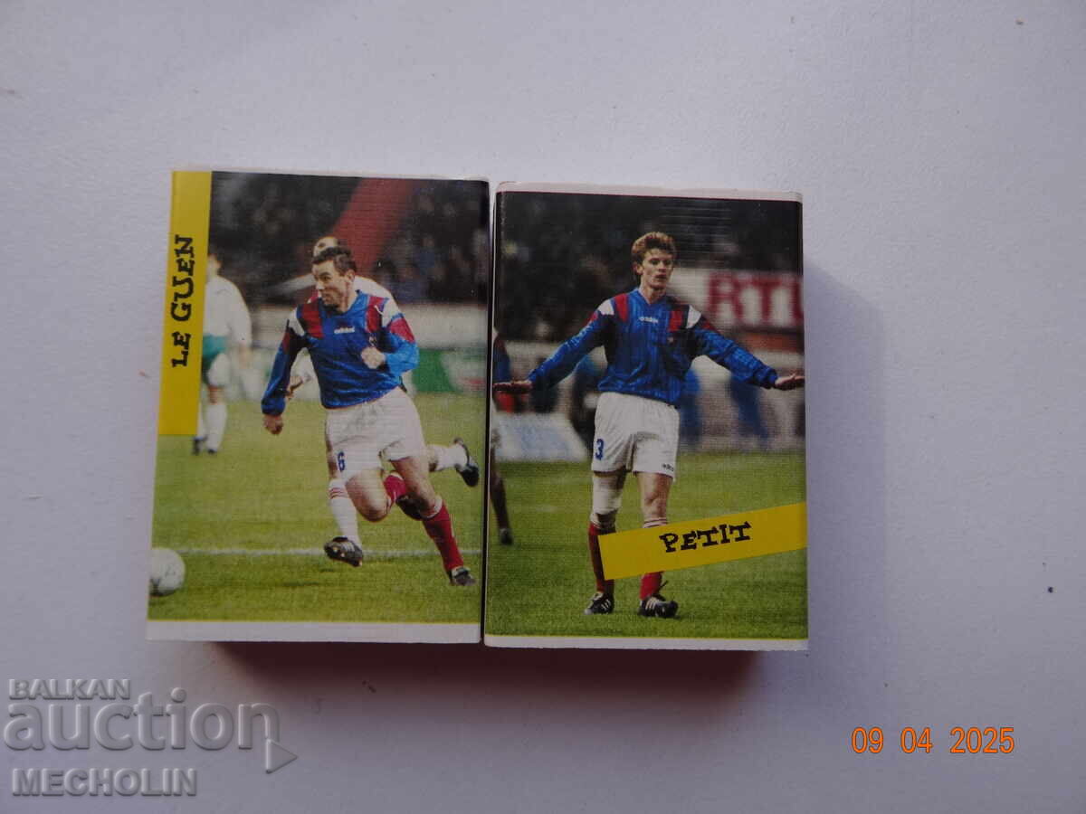 2 CHIBRITURI FRANCEZE DE COLECȚIE FOTBALIȘTI 1996 G 2 CHIBRITURI FRANCEZE DE COLECȚIE FOTBALIȘTI 1996 G