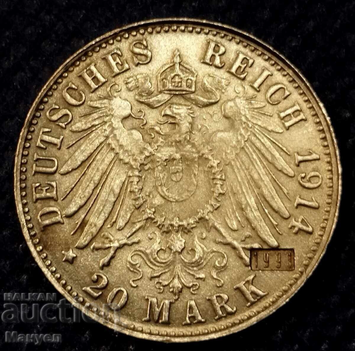 Παράδοση 5 Μάρκα - 1914, Πρωσία Παράδοση 5 Μάρκα - 1914, Πρωσία