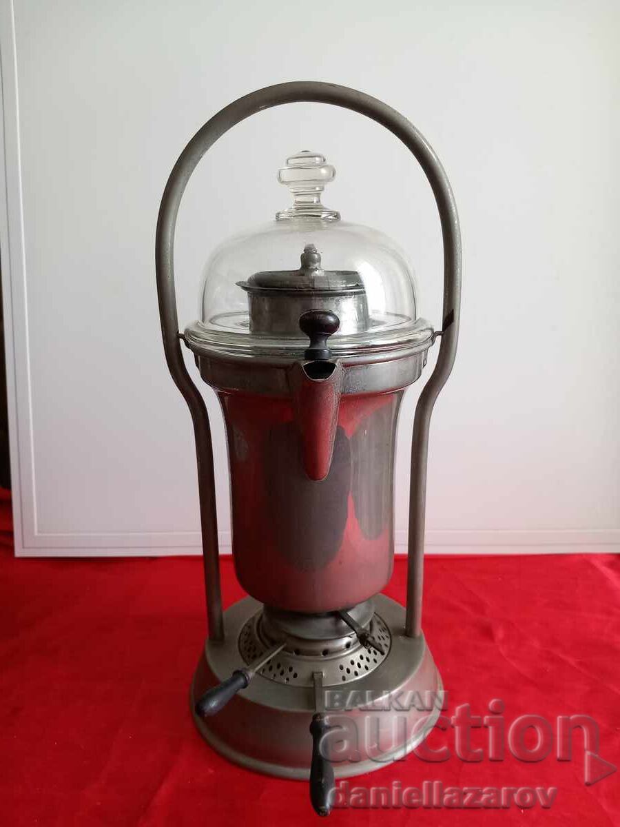 1910. Πολύ Σπάνια Παλιά Καφετιέρα με Γκαζιέρα 1910 1910. Πολύ Σπάνια Παλιά Καφετιέρα με Γκαζιέρα 1910