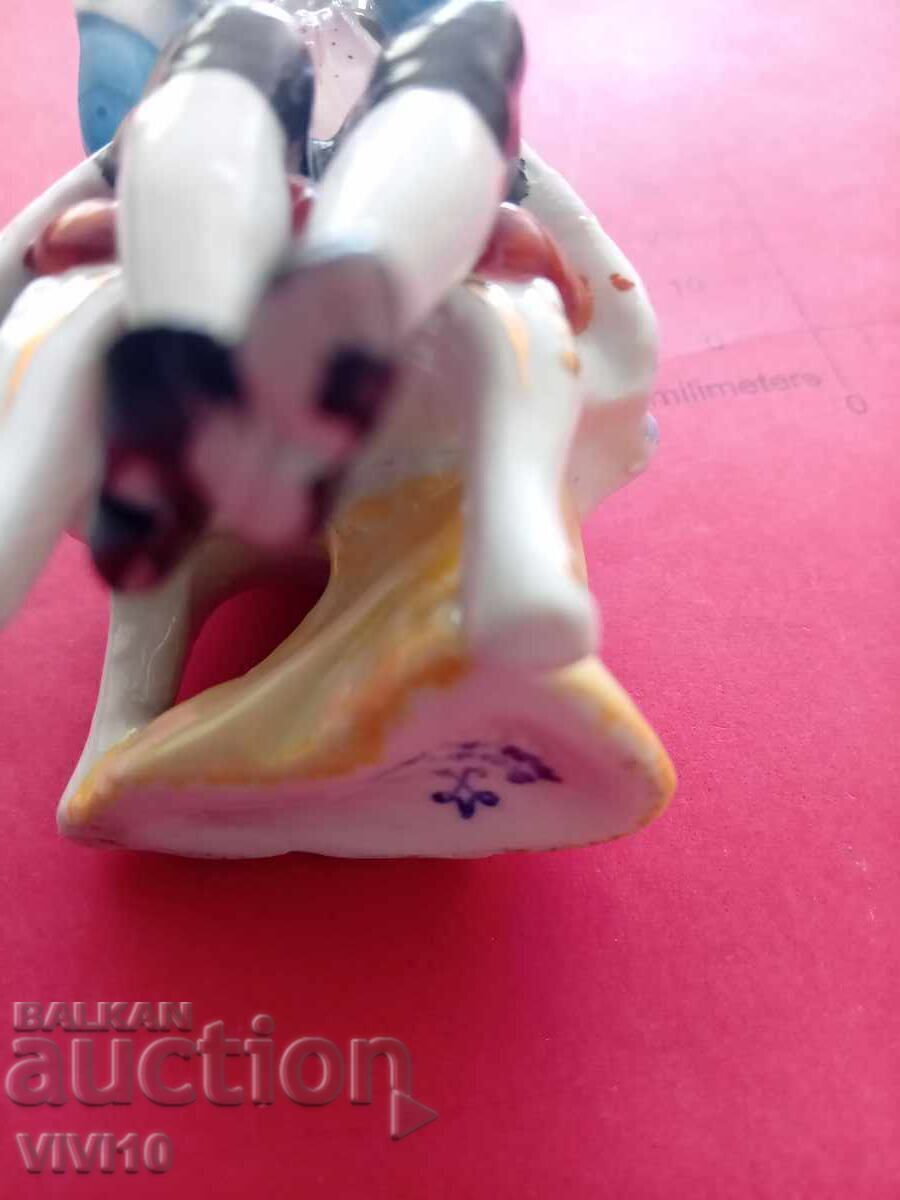 Antique porcelain figure, marked - 5