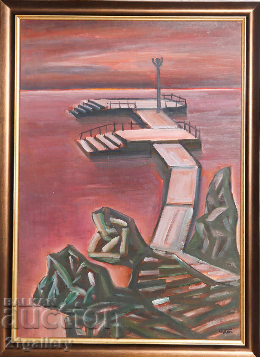 Auction  Prof. Stoyan Domuschiev (1935-2021) Marine Landscape