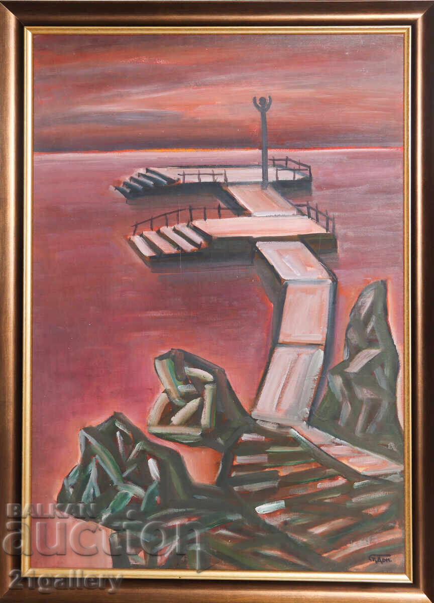 Prof. Stoyan Domuschiev (1935-2021) Marine Landscape