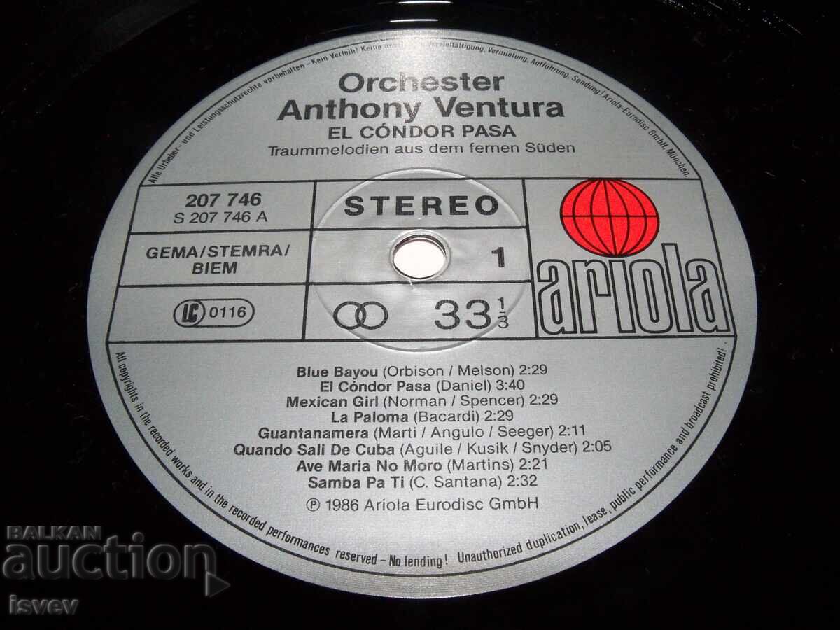 El Condor Pasa - melodii din America de Sud, 1986 - 6