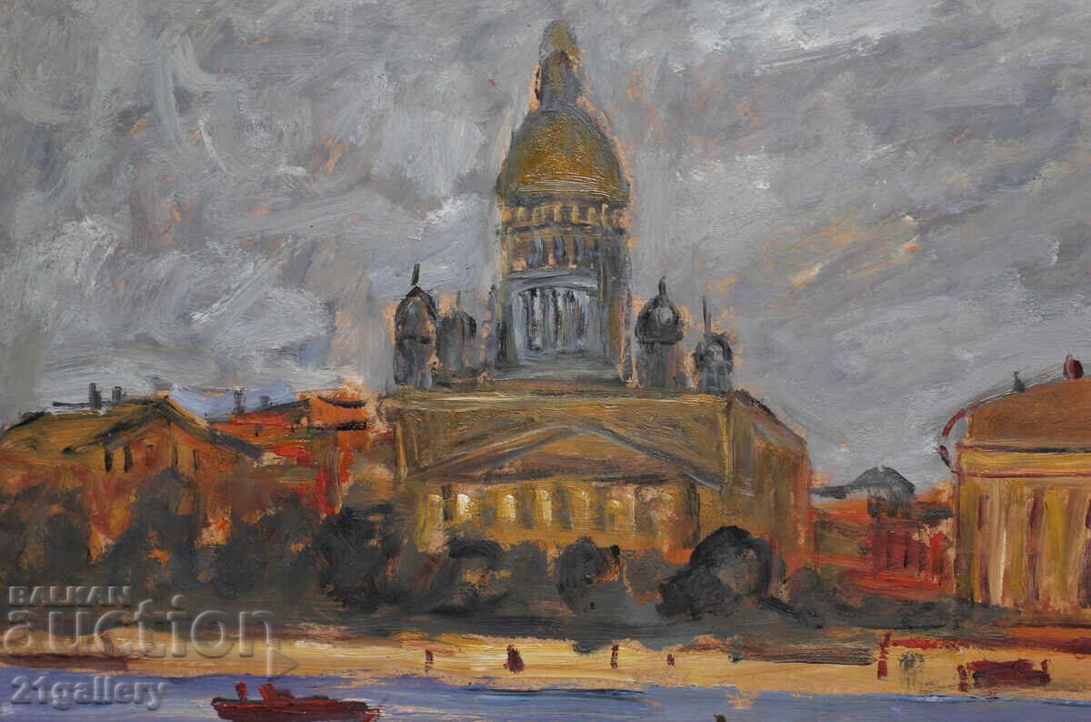 Доставка на Проф. Стоян Домусчиев (1935-2021) Пейзаж от Санкт Петербург
