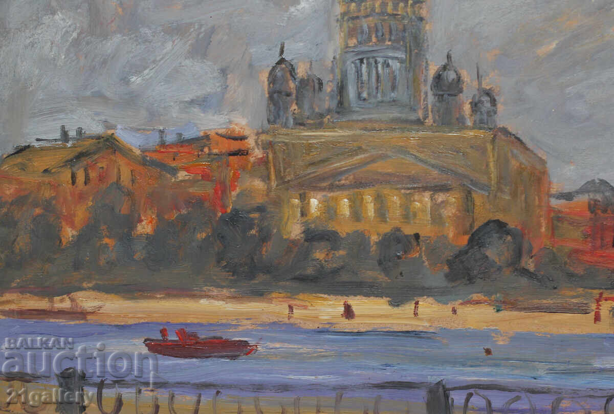 Проф. Стоян Домусчиев (1935-2021) Пейзаж от Санкт Петербург - 5