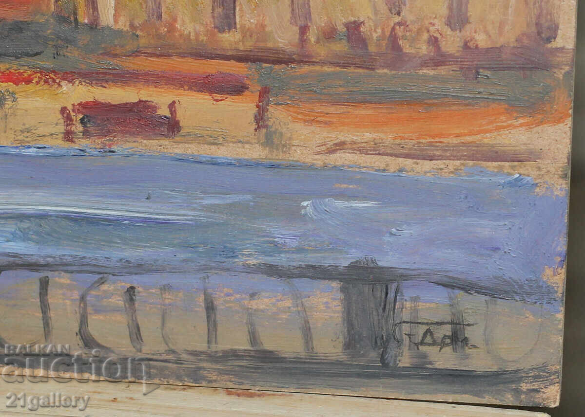 Проф. Стоян Домусчиев (1935-2021) Пейзаж от Санкт Петербург - 7