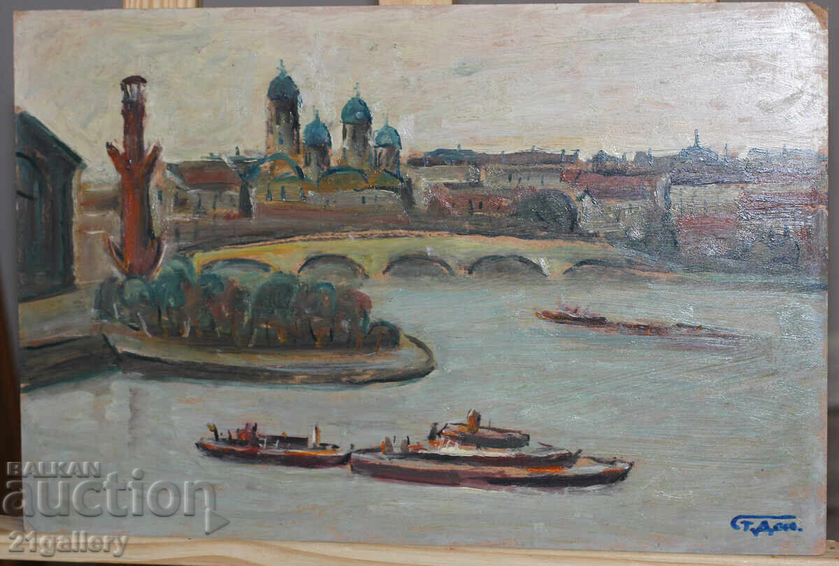 Аукцион Проф. Стоян Домусчиев (1935-2021) Пейзаж от Санкт Петербург