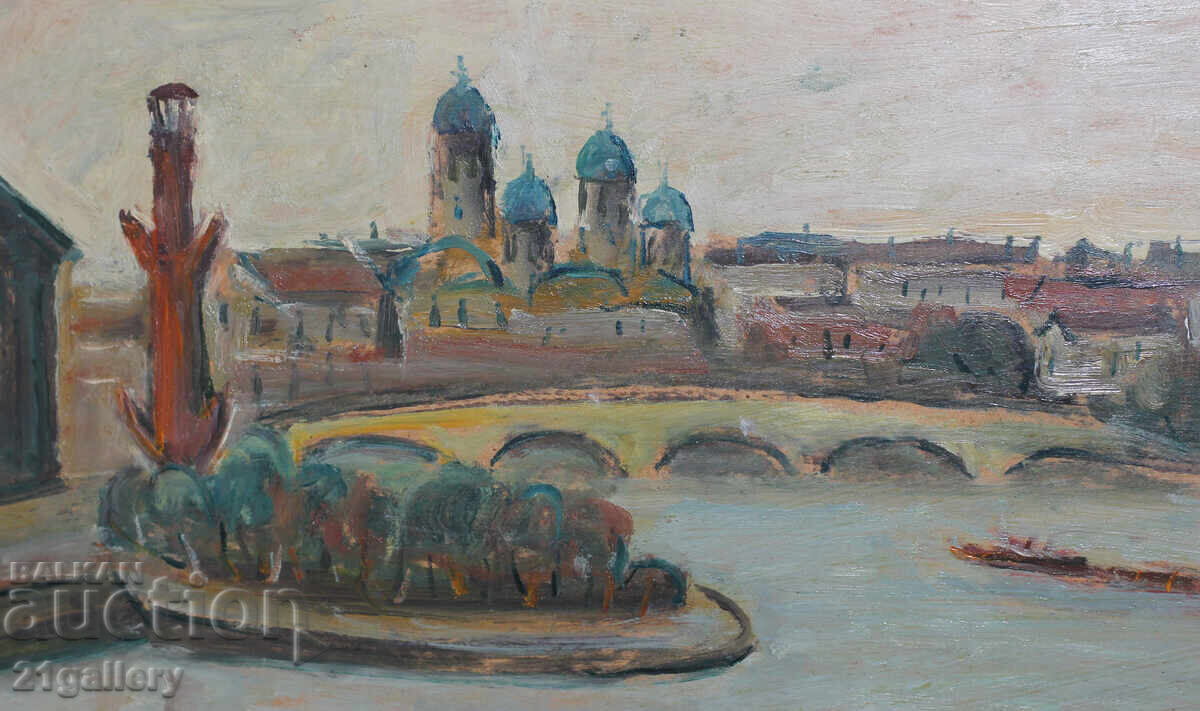 Доставка на Проф. Стоян Домусчиев (1935-2021) Пейзаж от Санкт Петербург