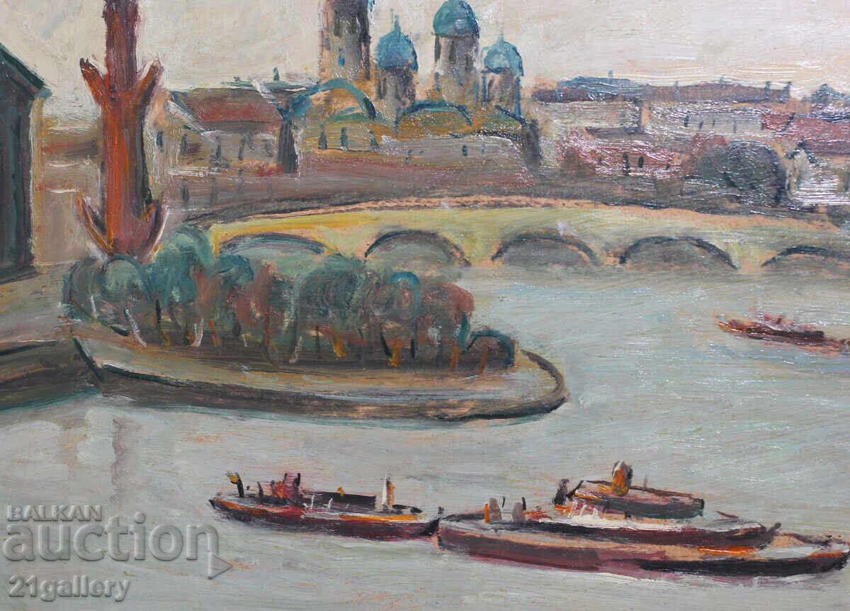Проф. Стоян Домусчиев (1935-2021) Пейзаж от Санкт Петербург - 5