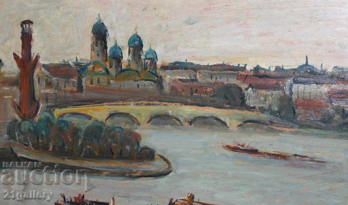 Проф. Стоян Домусчиев (1935-2021) Пейзаж от Санкт Петербург - 6