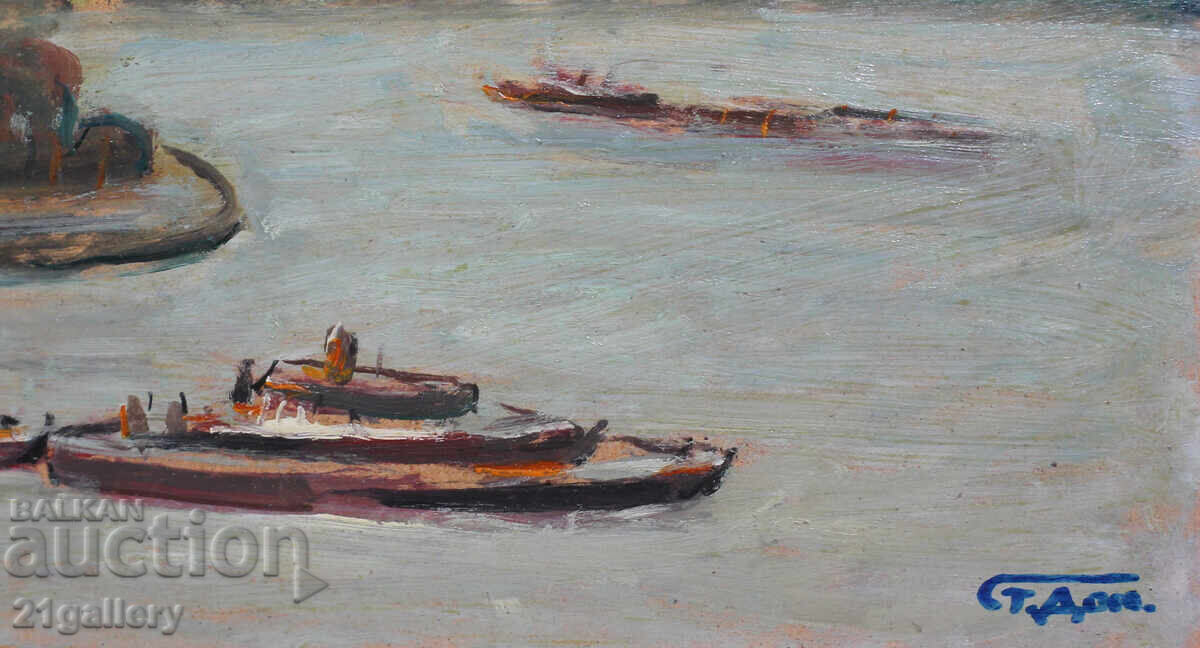 Проф. Стоян Домусчиев (1935-2021) Пейзаж от Санкт Петербург - 7