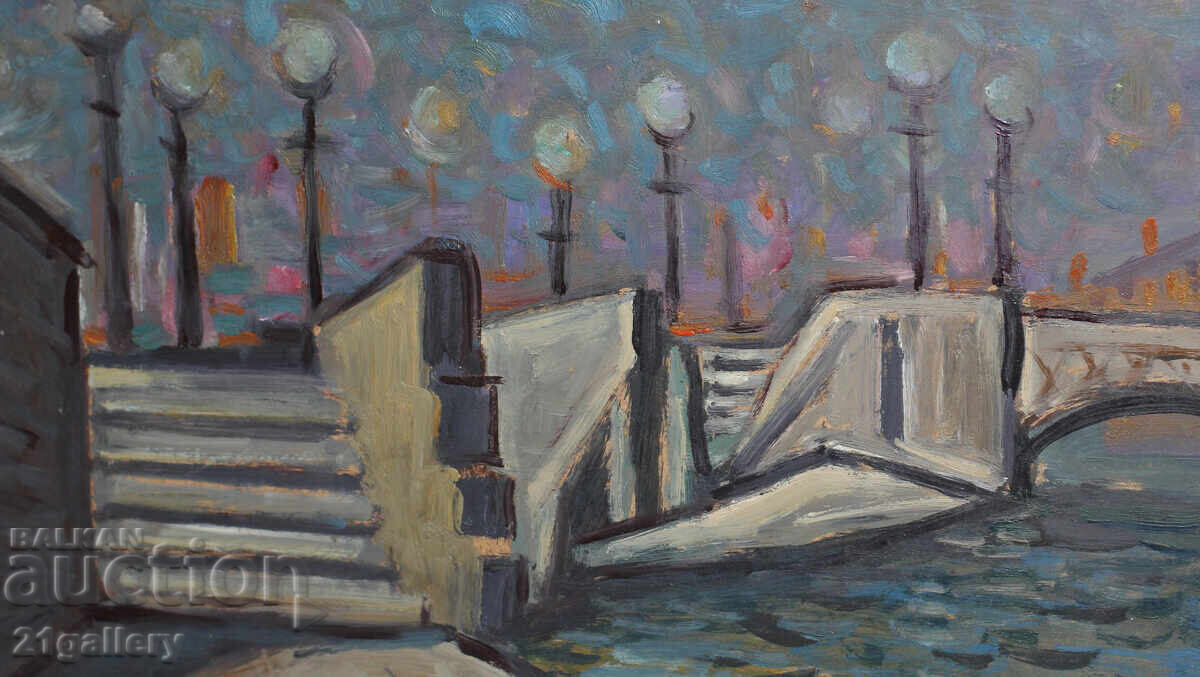 Доставка на Проф. Стоян Домусчиев (1935-2021) Пейзаж от Санкт Петербург