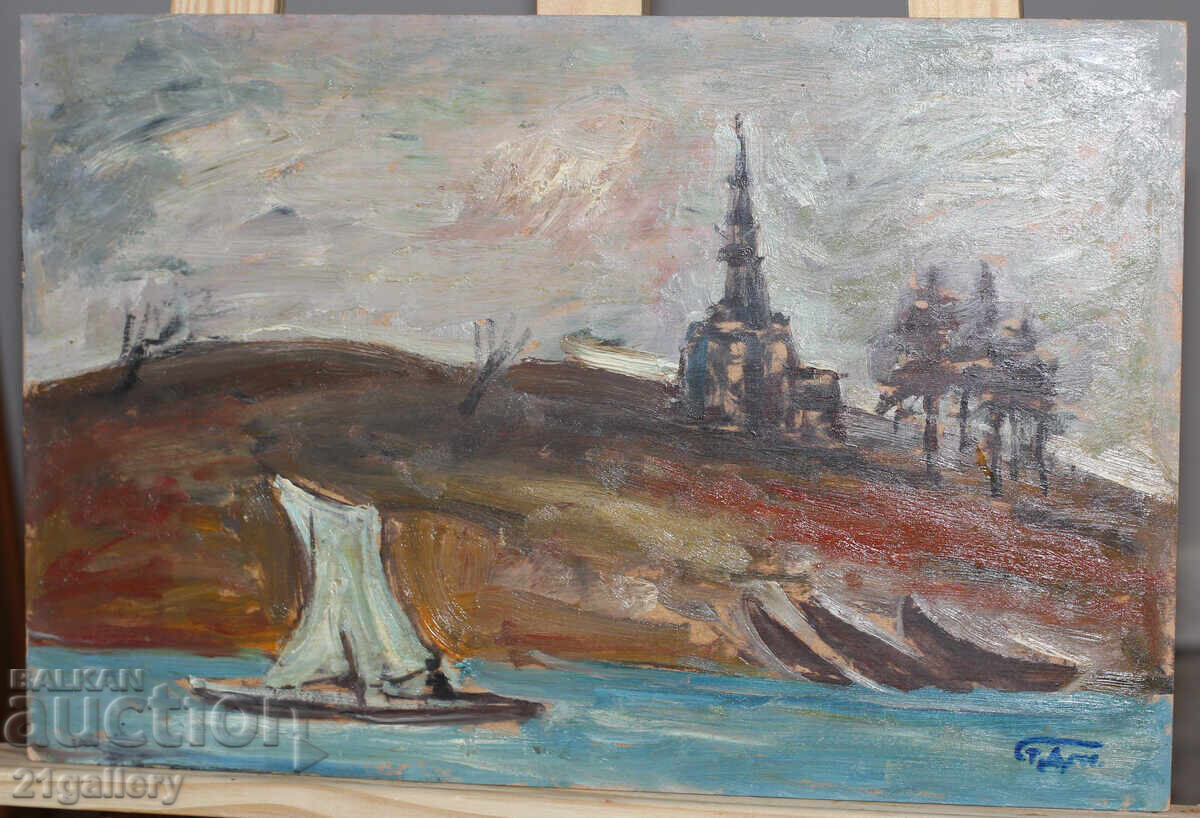 Аукцион Проф. Стоян Домусчиев (1935-2021) Пейзаж от Санкт Петербург Аукцион Проф. Стоян Домусчиев (1935-2021) Пейзаж от Санкт Петербург