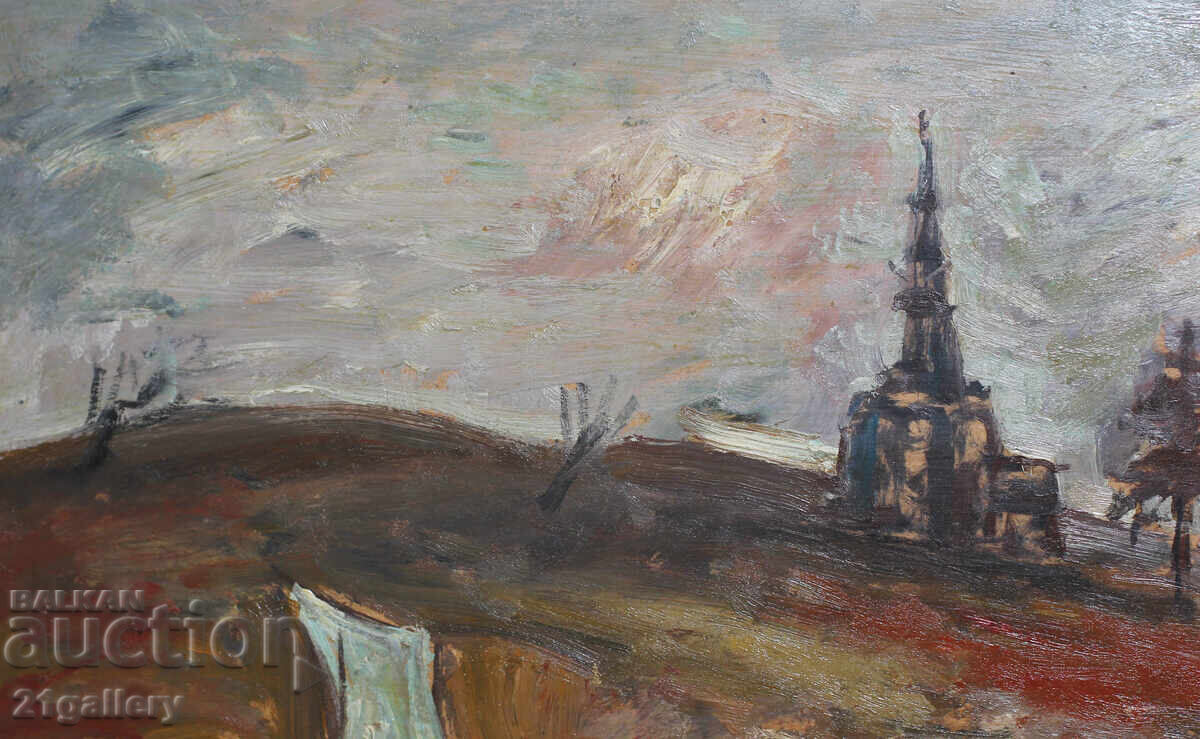 Доставка на Проф. Стоян Домусчиев (1935-2021) Пейзаж от Санкт Петербург Доставка на Проф. Стоян Домусчиев (1935-2021) Пейзаж от Санкт Петербург