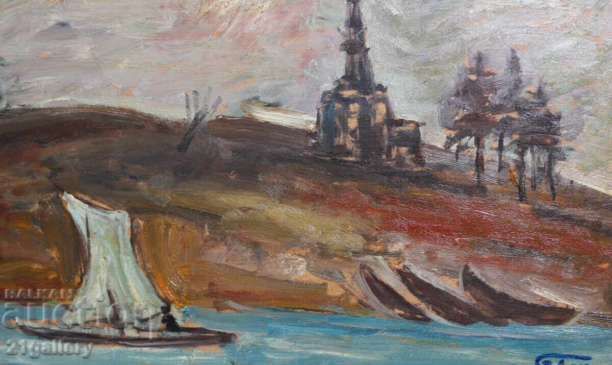 Проф. Стоян Домусчиев (1935-2021) Пейзаж от Санкт Петербург - 6 Проф. Стоян Домусчиев (1935-2021) Пейзаж от Санкт Петербург - 6