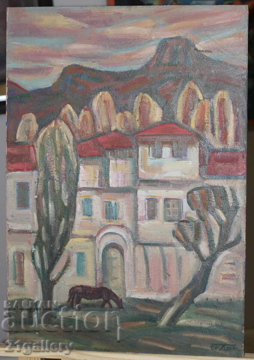 Аукцион Проф. Стоян Домусчиев (1935-2021) Пейзаж / маслени бои