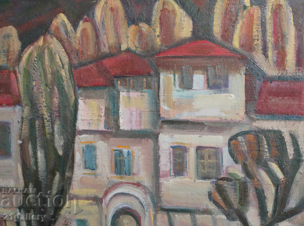 Проф. Стоян Домусчиев (1935-2021) Пейзаж / маслени бои - 5