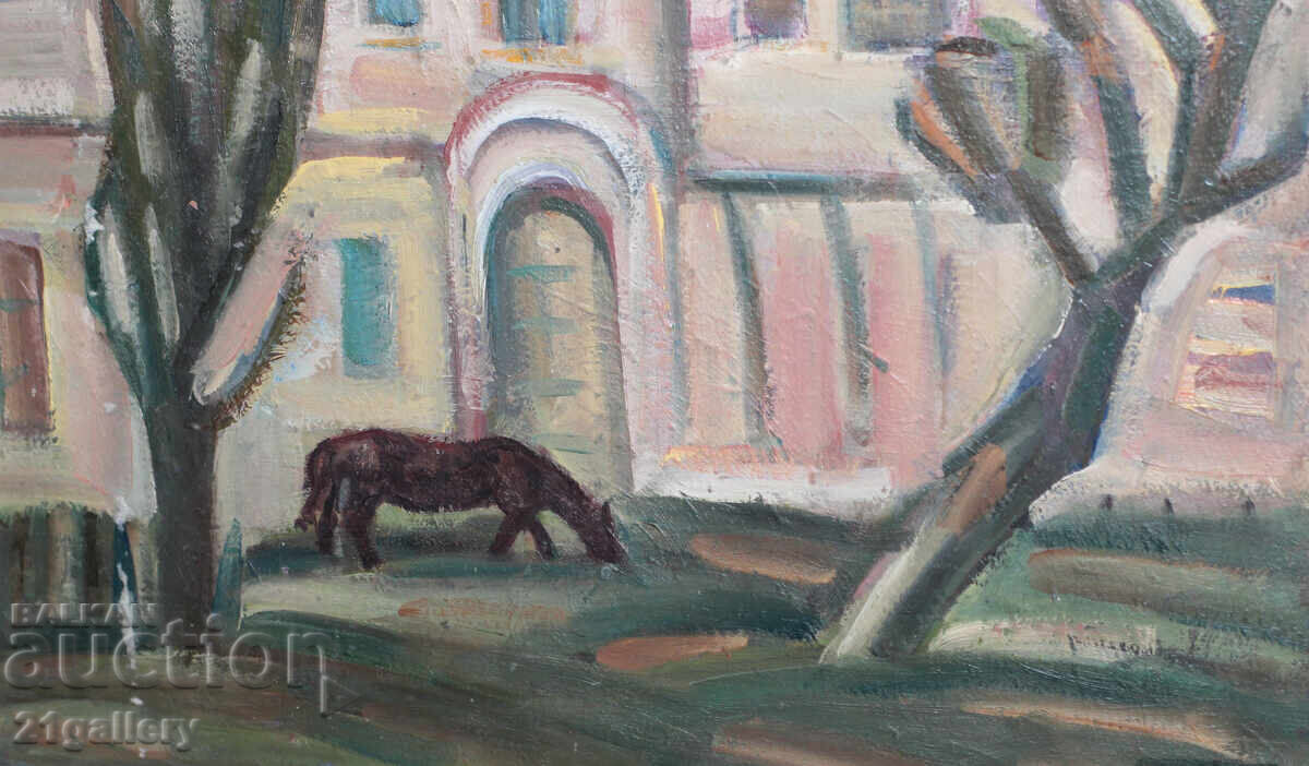 Проф. Стоян Домусчиев (1935-2021) Пейзаж / маслени бои - 6