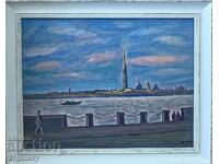Prof. Stoyan Domuschiev (1935-2021) Landscape from Saint Petersburg